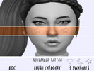 Sims 4 — November Tattoo by bixow2002 — BGC 3 Swatches Found under the blush category 