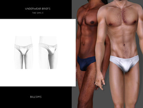 Sims 3 — Underwear Briefs by Bill_Sims — New Mesh All LOD's and Morphs YA/AM | Sleepwear Recolorable | 1 channel 2