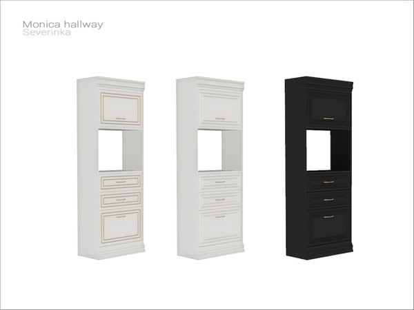 Sims 4 — [Monica hallway] - big dresser by Severinka_ — Big dresser From the set 'Monica hallway' Build / Buy category: