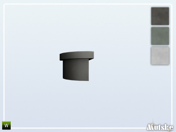 Sims 4 — Stairs Add-on Sturdy Stairs 1 step Round by Mutske — This stair is part of the StairsAddOn set. Round side for