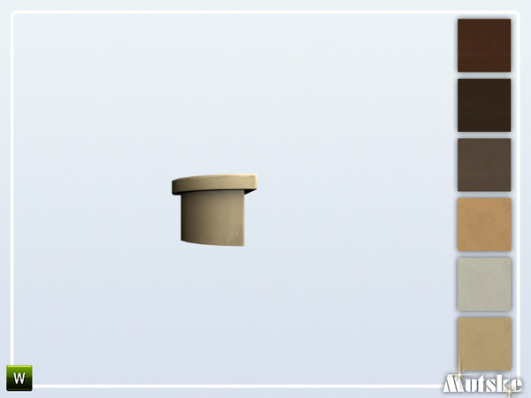 Sims 4 — Stairs Add-on Mega Stairs Basic 1 step Round by Mutske — This stair is part of the StairsAddOn set. Round side