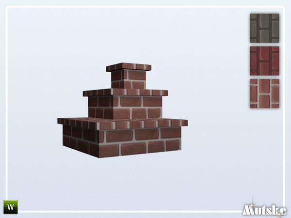 Sims 4 — Stairs Add-on Pragmatic 3 steps Corner by Mutske — This stair is part of the StairsAddOn set. Corner side for