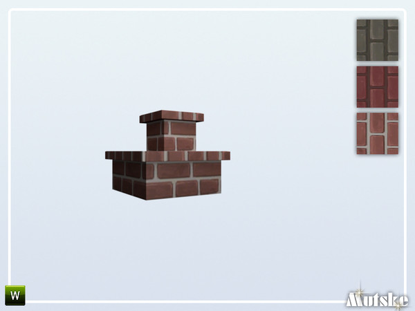 Sims 4 — Stairs Add-on Pragmatic 2 steps Corner by Mutske — This stair is part of the StairsAddOn set. Corner side for