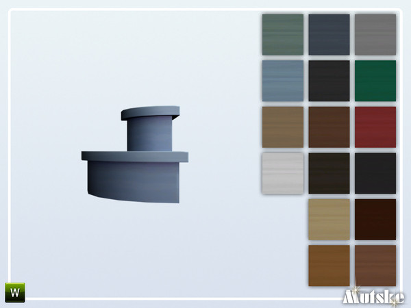 Sims 4 — Stairs Add-on Unremarkable Staircase 2 steps Round by Mutske — This stair is part of the StairsAddOn set. Round