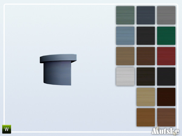 Sims 4 — Stairs Add-on Unremarkable Staircase 1 step Round by Mutske — This stair is part of the StairsAddOn set. Round
