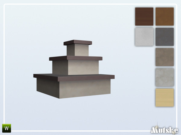 Sims 4 — Stairs Add-on Workaday 3 steps Corner by Mutske — This stair is part of the StairsAddOn set. Corner side for the