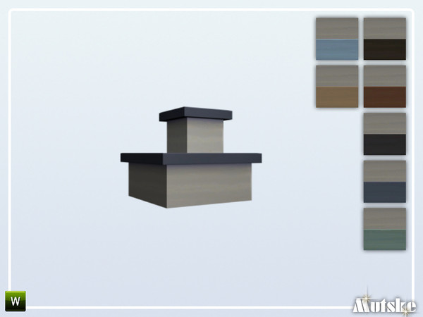 Sims 4 — Stairs Add-on Townhouse 2 steps Corner by Mutske — This stair is part of the StairsAddOn set. Corner side for