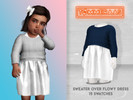 Sims 4 — Sweater over Flowy Dress by TMMERAAS — - f toddler - custom thumbnails for each swatch - 15 swatches - new mesh