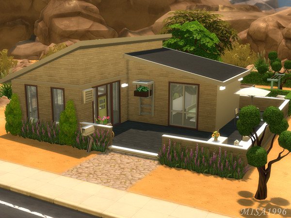 Sims 4 — Small house  by Misa1996 — This small house is for one or two sims. It's fully furnished and decorated. Inside