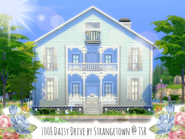 Sims 4 — 1008 Daisy Drive by strangetown — This gorgeous home is perfect for gardeners. It has a balcony were sims can