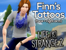 Sims 4 — Life is Strange 2 Finn - Face and Arm Tattoos by travispeter — The iconic face and arm tattoos of Finn from the