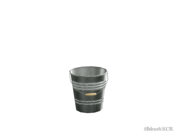 Sims 4 — Outdoor 19 Deco - Bucket (large) by ShinoKCR — Decorations matching Outdoor 19 in Clutter