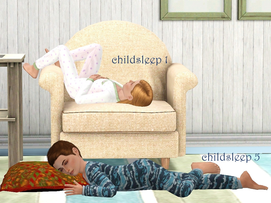 The Sims Resource Children Sleeping Poses