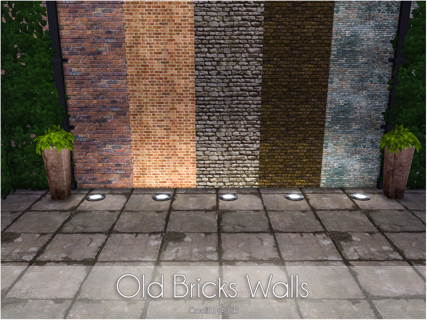 The Sims Resource Old Bricks Walls