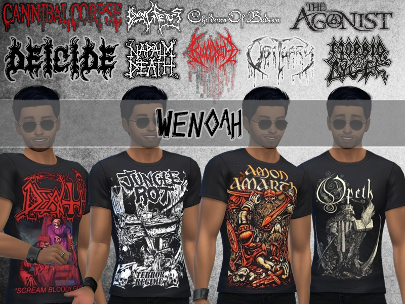 Sims 4 Metal Band Shirts The Sims Book vrogue.co