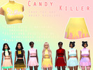 Sims 4 — Candy Killer Outfit Recolor - Mesh needed by Xx_CosmicRot_xX — A simple outfit recolor based on my murder girl