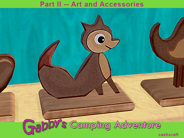 Sims 3 — Gabby's Camping Adventure Squirrel Clutter by Cashcraft — Some people say it's a squirrel, others say fox, You