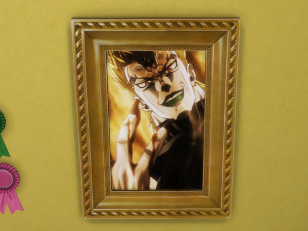 Sims 4 — Our Lord and Saviour Dio Brando Portrait by DallonIsGay — Portrait/Painting of Our Lord and Saviour Dio Brando