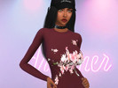 Sims 4 — Spring long-sleeve shirt by Iam2wo — This is a casual day to day shirt. It embodies spring and is perfect for an