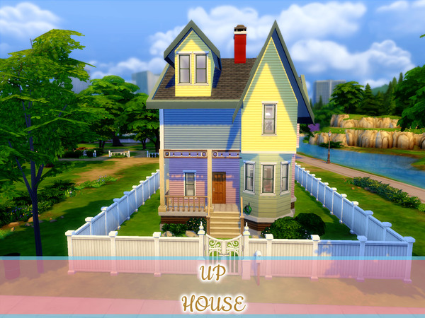 Sims 4 — House from UP by GabyLiera — Beautiful two-story house inspired by the house of the movie UP