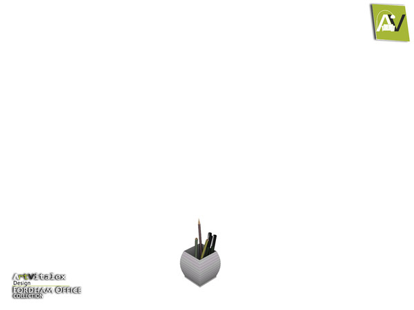 Sims 4 — Fordham Pen Holder by ArtVitalex — - Fordham Pen Holder - ArtVitalex@TSR, Jun 2019