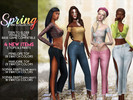 Sims 4 — SPRING MINI COLLECTION by c4ndypr1ncess — Base Game Compatible - Teen to Elder - Female Only - 2 Tops and 2