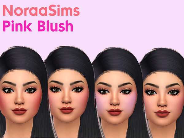 Sims 4 — Pink Blush Set - NoraaSims by NoraaSims — All you require is the basegame. Insert this file in your Mods folder!