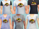 Sims 4 — Jurassic Park T-shirts by Simmers172 — Do you like Jurassic park??! Well I have men's AND women's shirts for the