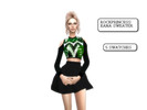 Sims 4 — Xana Sweater - Get Famous needed by RockPrincess2 — Sweater Get Famous needed Without HQ mod 5 swatches