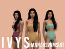 Sims 4 — Hannah Swimsuit by I_V_Y_S — YA/A/Teen 8 Colors No Recoloring