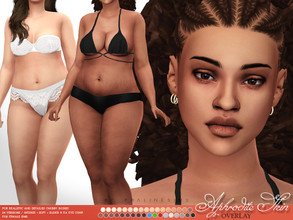 Sims 4 — Aphrodite Skin Overlay (Female) by Pralinesims — Realistic skin overlay in 12 variations, some with slider and