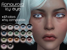 Sims 4 — Icy Eye by fionaurora — Eye contacts in 17 shades. HQ compatible and custom thumbnail. Enjoy~!