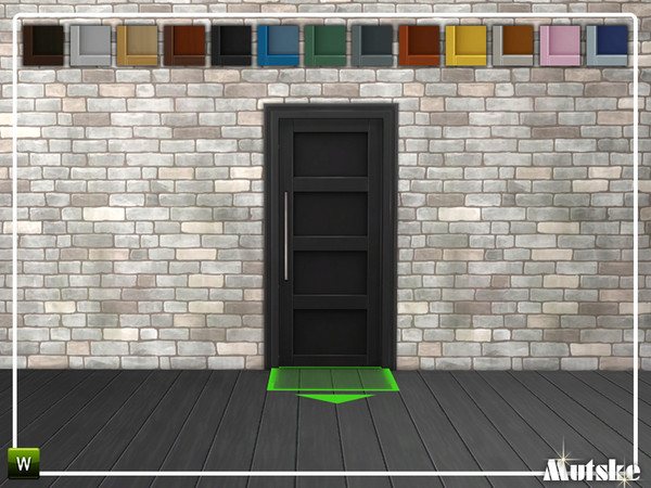 Sims 4 — Closet Add-on Perfect Size Door 1x1 by Mutske — This door is part of the Closet Add-on Constructionset. Made by