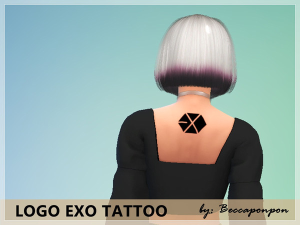 Sims 4 — EXO Tattoo by Beccaponpon — Hey guys!! New tattoo for EXOL's. Enjoooy!!