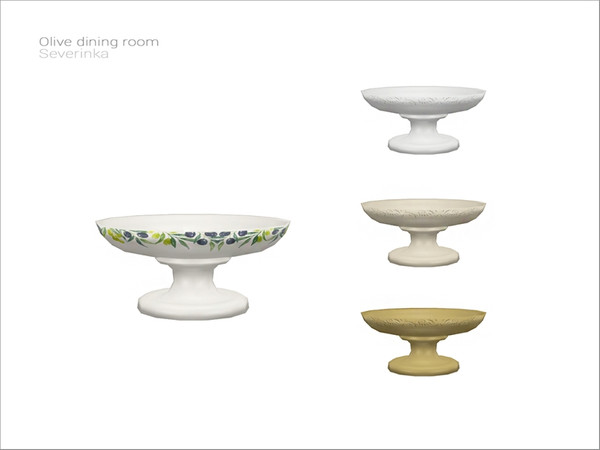 Sims 4 — [Olive dining decor] - vase by Severinka_ — Vase From the set 'Olive dining decor' Build / Buy category: Decor /