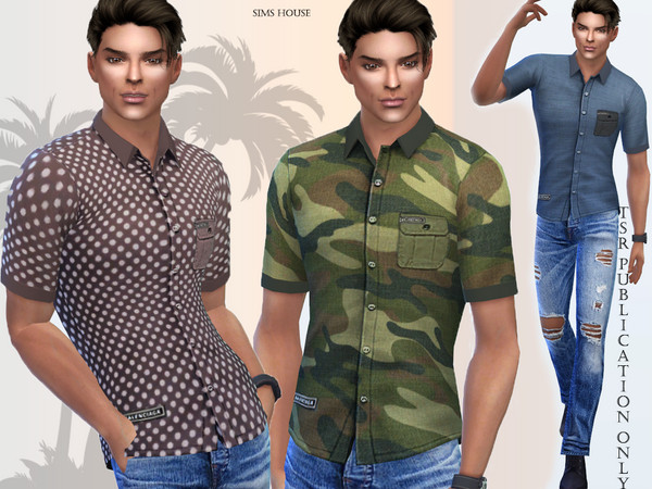 The Sims Resource - Safari men's shirt