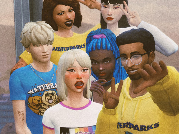 Sims 4 — Waterparks Band Merch by gretaquinnz — Merchandise for Waterparks. Enjoy!