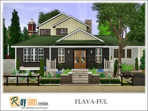 Sims 3 — Flava-ful by Ray_Sims — This personality-rich fixer-upper sits on a convenient corner lot and features a