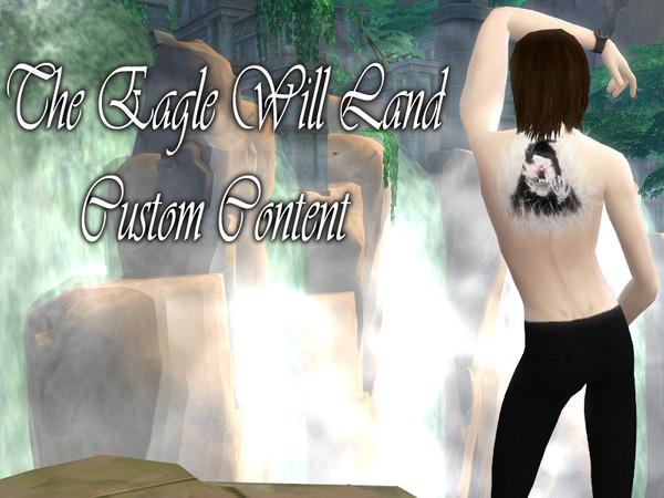 Sims 4 — Flame Reaper Back Tattoo by TheEagleWillLand — A Grim Reaper in flames tattoo for your edgy sims. Available in