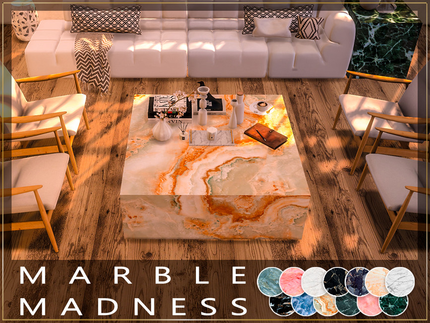 Sims 4 Marble Walls CC