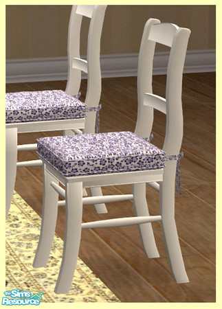 Sims 2 — Emile Dining Room - Chair by Elize-37sims — Wood and cushions recolor seperately.