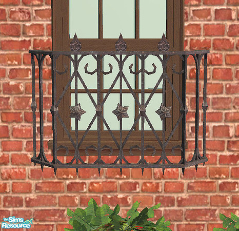 Sims 2 — Window Guard - grey by chrissy6930 — Grey recolor of Cyclonesue's window guard. 