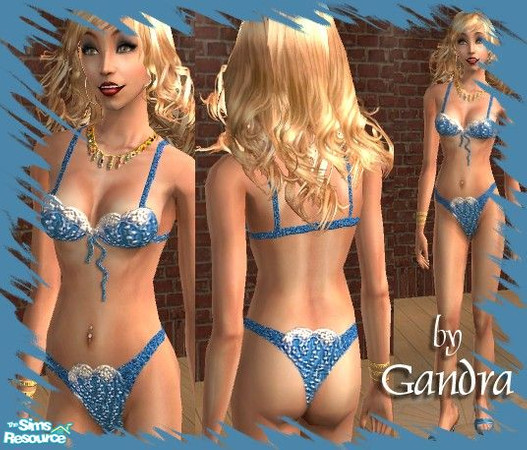 Sims 2 — Sexy female Lingerie - romantic blue by sgandra — Your ladies sims will be sexy with this lingerie! Please don't