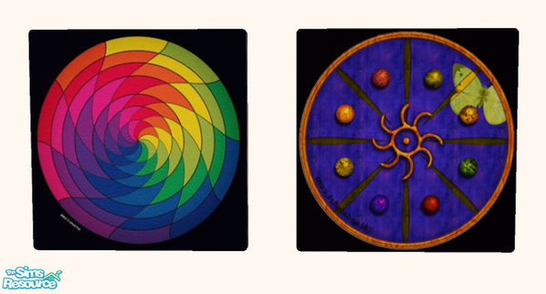 Sims 2 — Mandalas by tessasim — Mesmerising Vibrating Mandalas on your walls