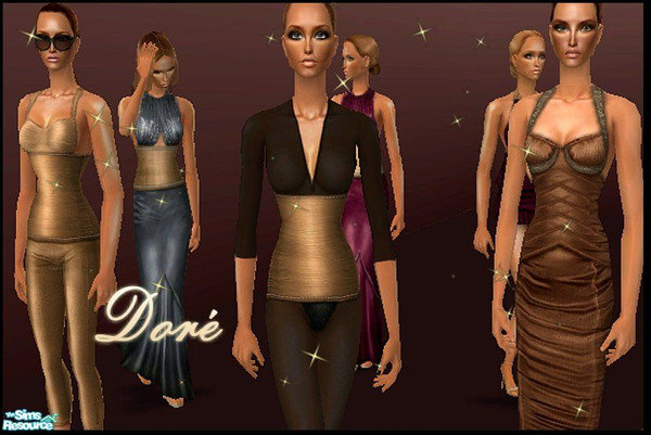 Sims 2 — Fashion house Dore fall collection  pt.1 by ayabaka123 — Dore is a french fashion label known for it's edgey yet