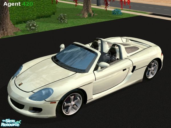 Sims 2 — Silvermint Porsche Carrera GT Paint Job by Agent420 — A Silvermint Paint Job for the Porsche Carrera GT. Mesh by