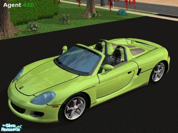 Sims 2 — Racecar Green Porsche Carrera GT Paint by Agent420 — A Racecar Green Paint Job for the Porsche Carrera GT. Mesh