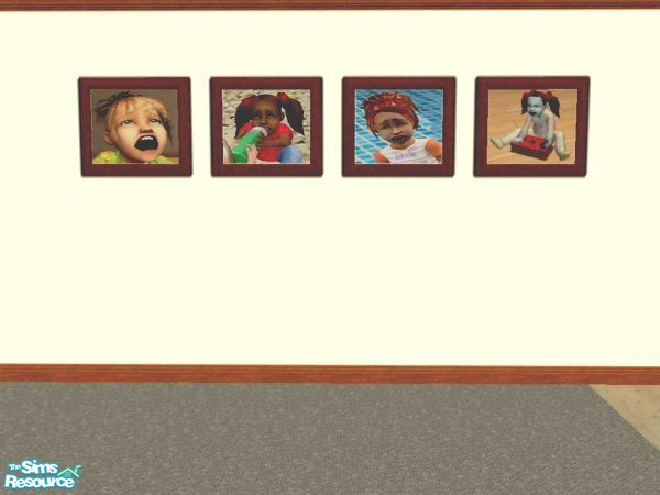 Sims 2 — Tempermental Toddlers by Audrey_May — Four pictures of cranky, grumpy or tired toddler. Recolors of 'The Meaning