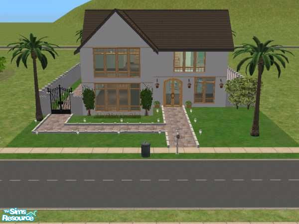 Sims 2 — the palms by dazzyd — a lovely 2 bedroom house with 2 bathrooms,lounge,kitchen/dining & patio with swimming