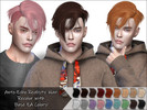 Sims 4 — [Busenur41] Anto - Echo (Hair) Recolor - Mesh needed by busenur41 — Added 18 swatches with textures. These are